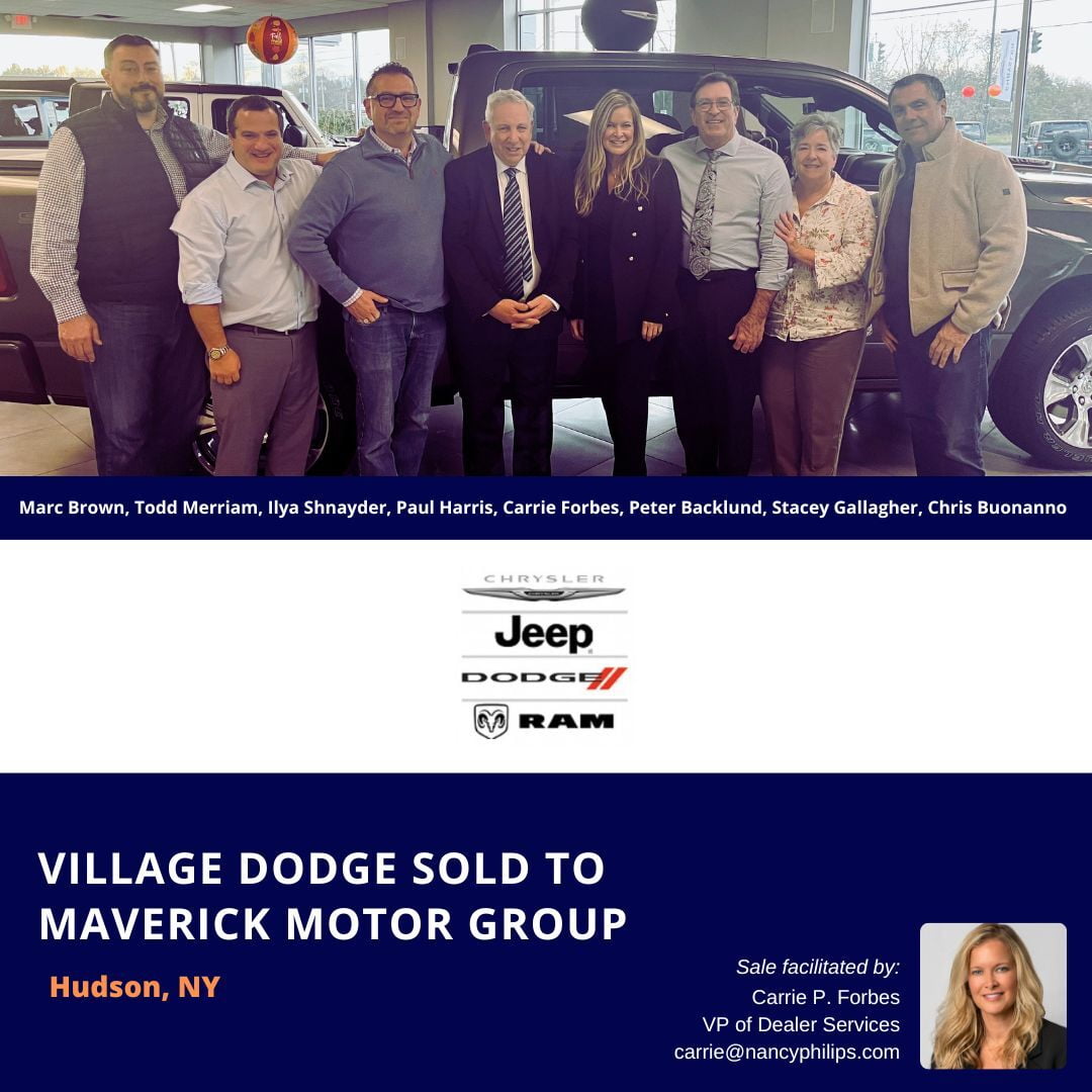 Dealership Sold: Village Dodge in Hudson, NY 